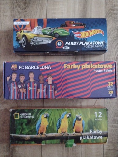 Zdjęcie oferty: Farby plakatowe 12 kolorów 