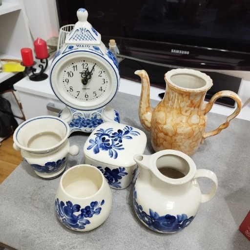 Zdjęcie oferty: Porcelana fajans Włocławek ręcznie malowana PRL