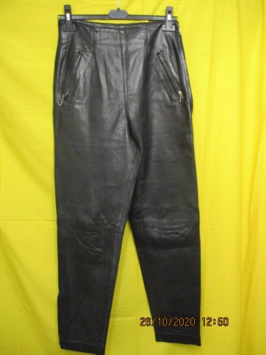Zdjęcie oferty: Spodnie skóra naturalna - kolor czarny