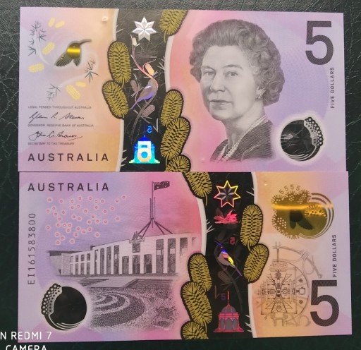 Zdjęcie oferty: Australia 5 dollars UNC 