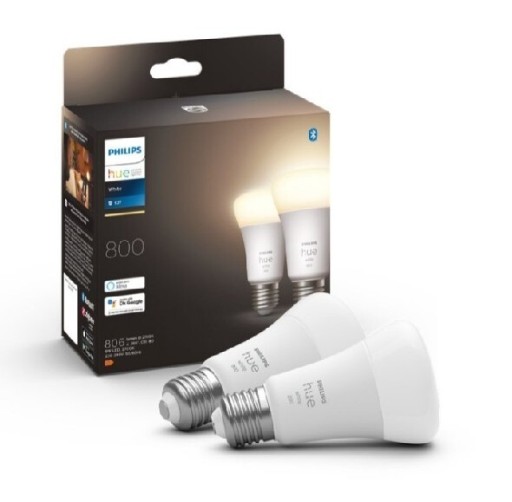 Zdjęcie oferty: Żarówka Philips Hue White zestaw 2PAK E27