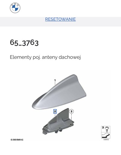 Zdjęcie oferty: Nowa Antena GPS BMW OE 6520 9303037