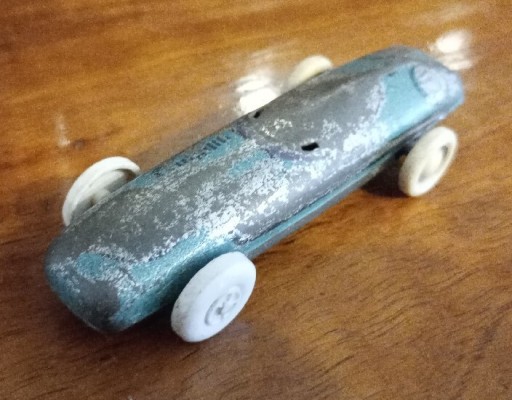 Zdjęcie oferty: Blaszane autko prl , blaszany samochodzik prl , autko Błysk Prl, kioskowiec