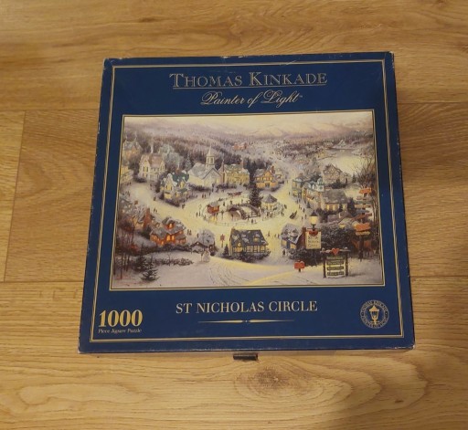 Zdjęcie oferty: Puzzle Gibsons 1000 Thomas Kinkade St Nicholas Circle