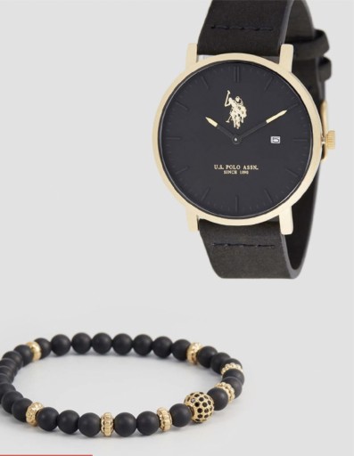 Zdjęcie oferty: Zegarek U.S Polo Assn, czarny z bransoletka