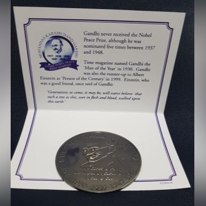 Zdjęcie oferty: Medal kolekcjonerski token moneta MAHATMA GANDHI 
