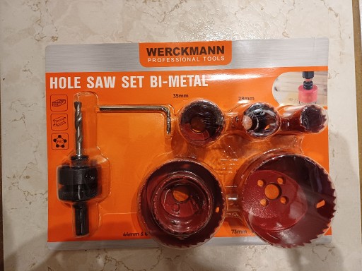 Zdjęcie oferty: Otwornica Werckmann do drewna,metalu,PVC Kpl. NOWY