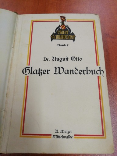 Zdjęcie oferty: Glatzer Wanderbuch A. Otto Mittelwalde 1923