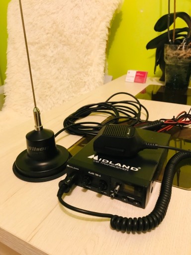 Zdjęcie oferty: CB radio Midland Alan 199a z nową anteną Wilson