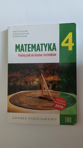 Zdjęcie oferty: Matematyka 4 podręcznik zakres podstawowy