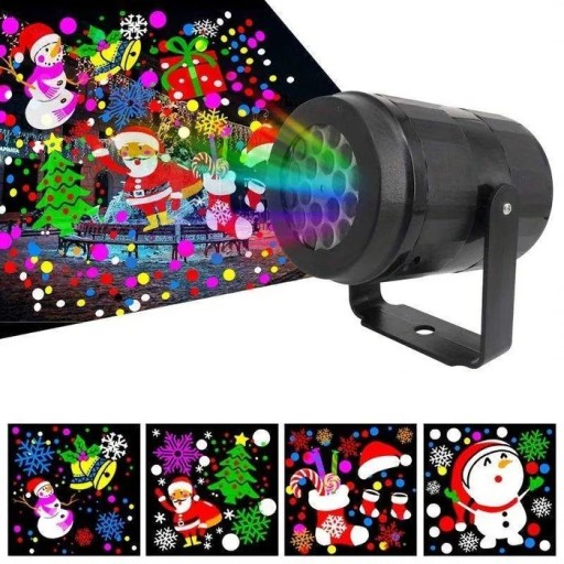 Zdjęcie oferty: Świąteczna Lampa Projektor LED USB różne wzory
