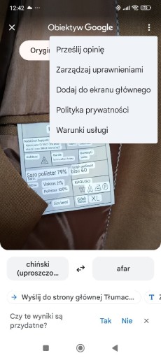 Zdjęcie oferty: Nowy Garnitur kolor jak zdjeciu