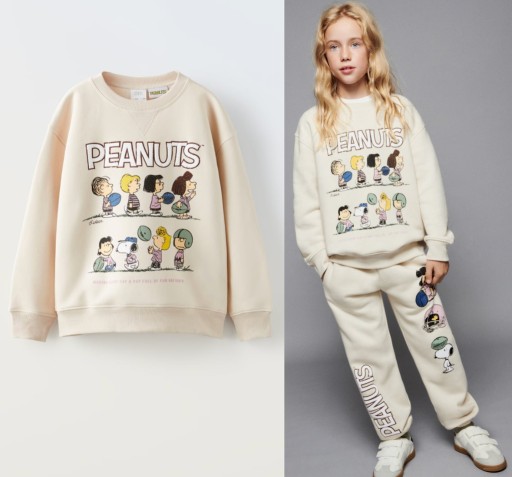 Zdjęcie oferty: ZARA bluza z pieskiem Snoopy Fistaszki 9 10 lat