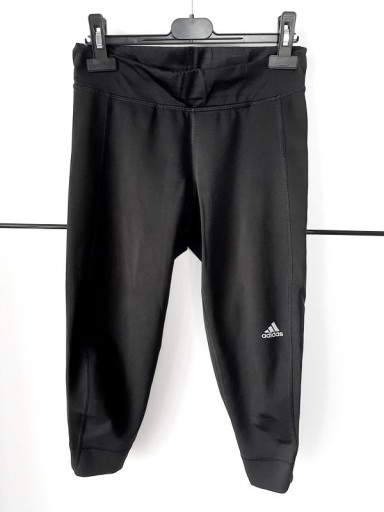 Zdjęcie oferty: Czarne legginsy sportowe Adidas 3/4 rozmiar S
