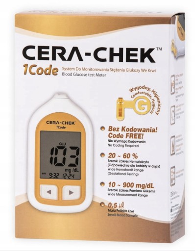 Zdjęcie oferty: Cera-chek 1 Code Glukometr