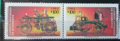 Zdjęcie oferty: Znaczki **Chile 1993r Mi1553-54 Straż Pożarna