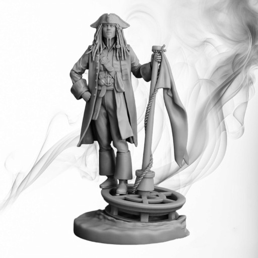 Zdjęcie oferty: Figurka druk 3D żywica " Jack Sparrow" - 12 cm