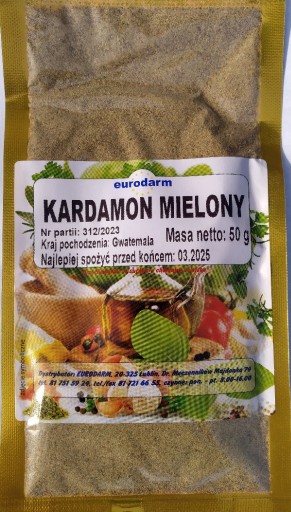 Zdjęcie oferty: kardamon mielony 50 g eurodarm