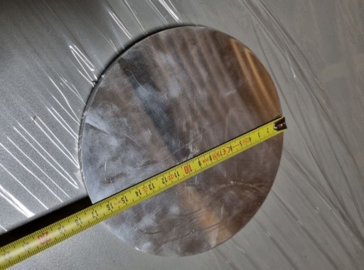 Zdjęcie oferty: Blacha aluminiowa grubości 12 mm okrągła fi 17cm