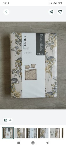 Zdjęcie oferty: Pościel satynowa 220/200cm HOMLA komplet pościeli liście 