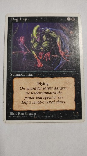 Zdjęcie oferty: MAGIC the Gathering Bog Imp 1995 r.