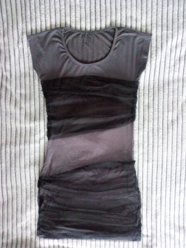 Zdjęcie oferty: Sukienka bandażowa mini szaro-czarna rozm. S/M