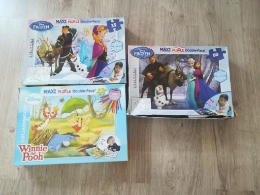 Zdjęcie oferty: Puzzle 3 opakowania Kubuś Puchatek kraina lodu 