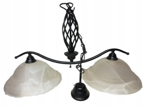 Zdjęcie oferty: Stylowa lampa wisząca żyrandol dwa klosze