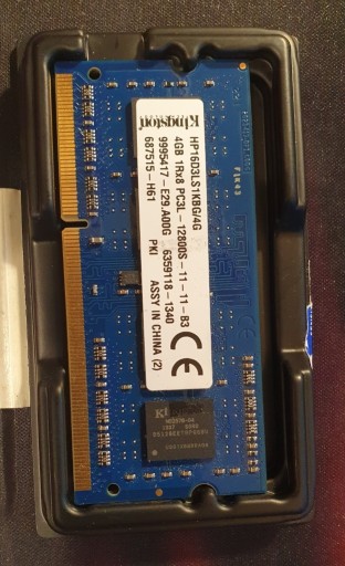 Zdjęcie oferty: Pamięć DDR3L SODIMM 1600 4GB