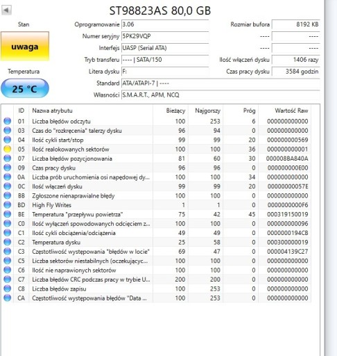 Zdjęcie oferty: ST98823AS 80,0 GB