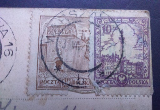 Zdjęcie oferty: Znaczki pocztowe 10 GR Poczta Polska 2 szt. z 1926