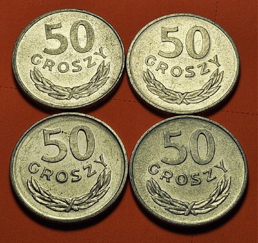 Zdjęcie oferty: 50 GROSZY 1982 - 85 Aluminium 