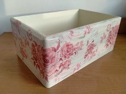 Zdjęcie oferty: Pudełko skrzynka decoupage kwiaty!! HAND MADE :)