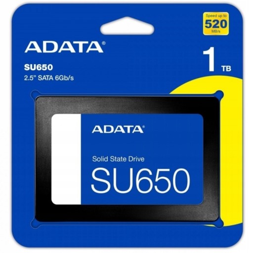 Zdjęcie oferty: Dysk SSD ADATA SU650 1TB 3D NAND TLC SATA III Laptop Konsola PC Kraków 