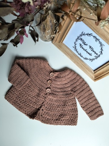 Zdjęcie oferty: Sweterek bawełniany rozmiar 56 sweter na szydełku