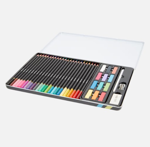 Zdjęcie oferty: Zestaw do kolorowania i szkicowania kredki pastele