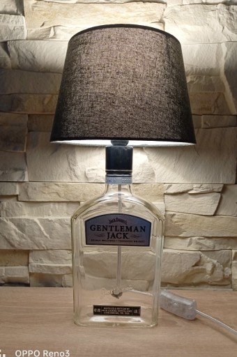 Zdjęcie oferty: Lampka nocna z butelki whiskey Gentleman Jack 1L