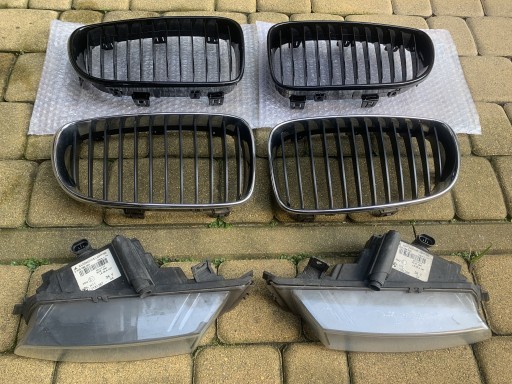 Zdjęcie oferty: BMW E87 lift grill czarny, grill chrom, halogeny