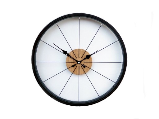 Zdjęcie oferty: Zegar ścienny"rettro"z czarnych szprych i obręczy