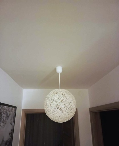 Zdjęcie oferty: Lampa wisząca biała kula 30cm CARUBA 31-26944