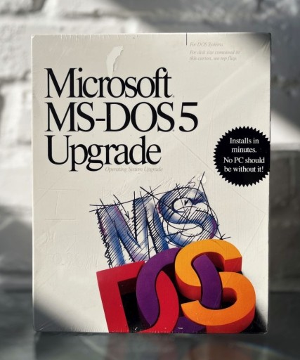 Zdjęcie oferty: (NOWY, BOX) Microsoft MS DOS 5