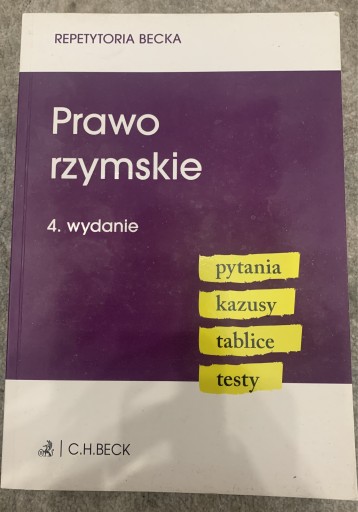 Zdjęcie oferty: Prawo rzymskie repetytorium 