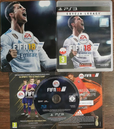 Zdjęcie oferty: FIFA 18 na PS3 + Steelbook. 