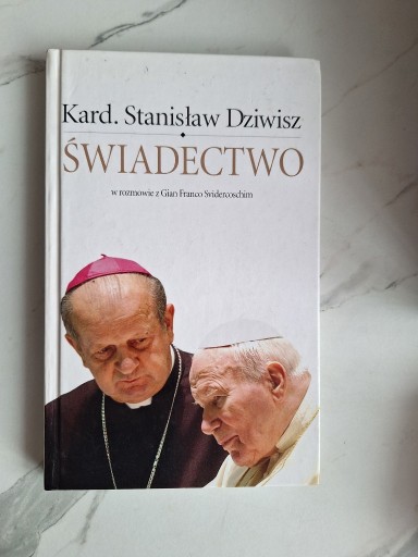 Zdjęcie oferty: Świadectwo Stanisław Dziwisz