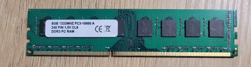 Zdjęcie oferty: RAM 8 GB DDR3 1333 MHz CL9