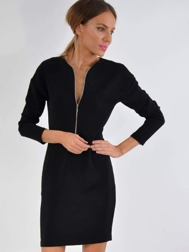 Zdjęcie oferty: Forseti Nowa czarna sukienka zamek ZIP XS 34