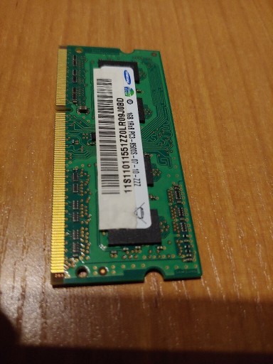 Zdjęcie oferty: 1 GB Samsung SODIMM DDR3 1066 Mhz 1Rx8 PC3 8500S