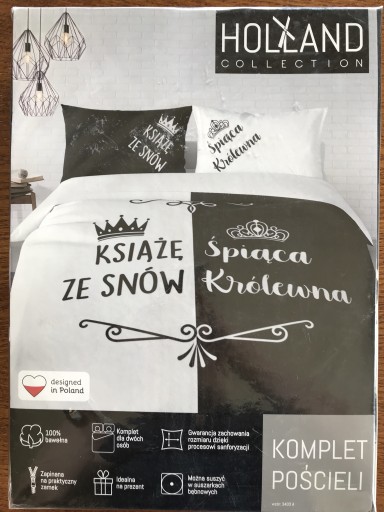 Zdjęcie oferty: KOMPLET POŚCIELI biel i czerń OKAZJA 220x200 cm