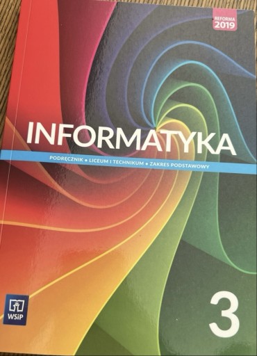Zdjęcie oferty: Informatyka 3,podrecznik z WSIP,zakres podstawowy