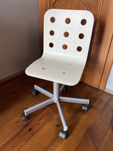 Zdjęcie oferty: Krzesło biurkowe obrotowe Ikea Jules białe dziecie
